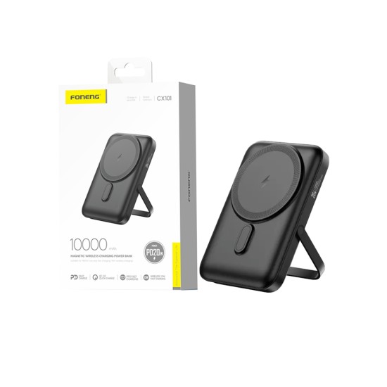 Foneng Wireless Magnetic Power Bank CX101 10000mAh Black